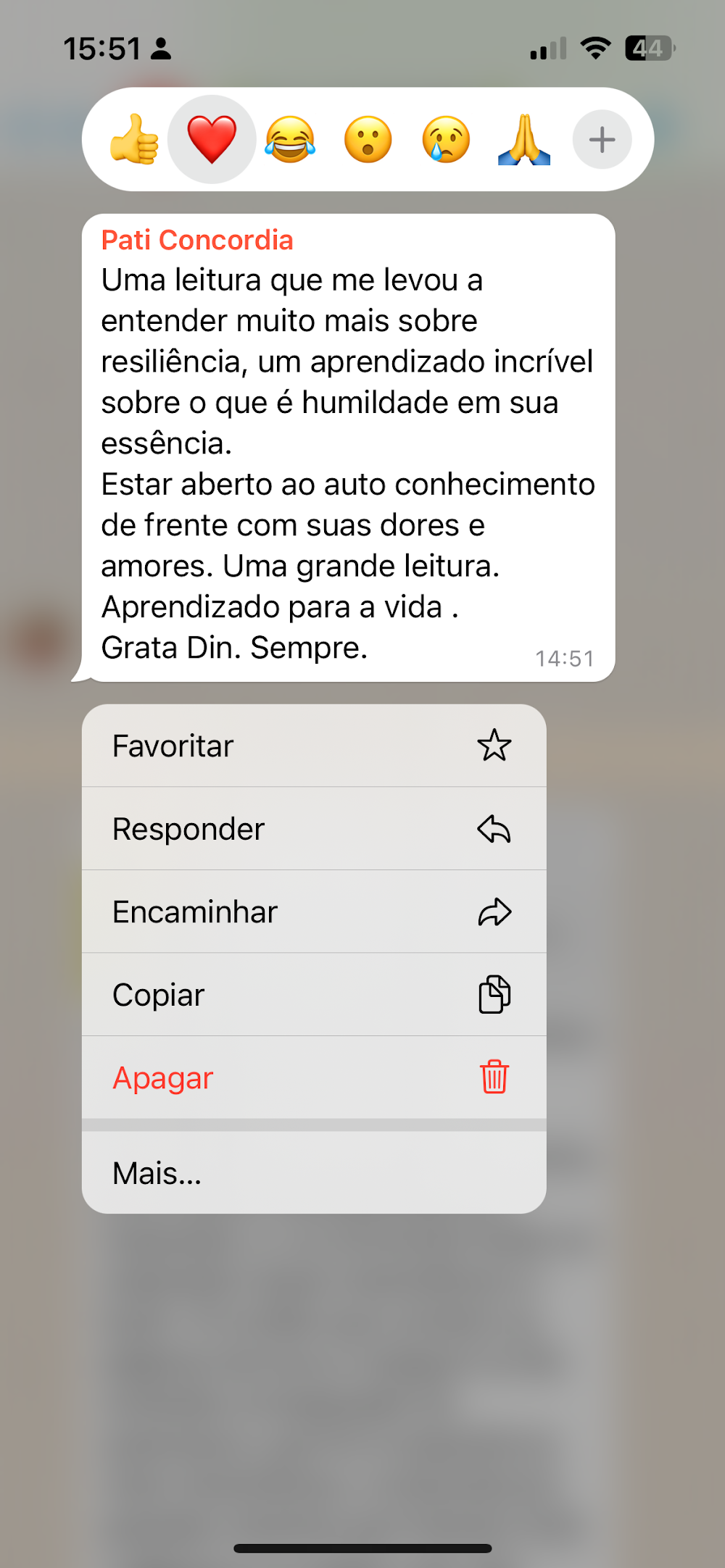 Depoimento sobre Ensina-me a Morrer